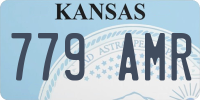 KS license plate 779AMR