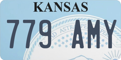KS license plate 779AMY