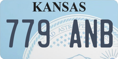 KS license plate 779ANB