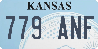 KS license plate 779ANF