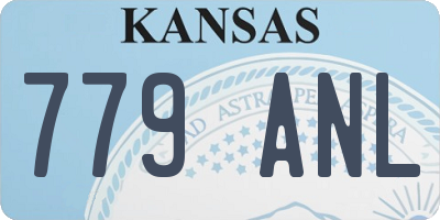 KS license plate 779ANL