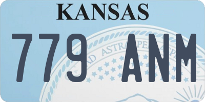 KS license plate 779ANM