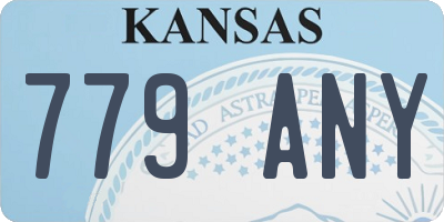 KS license plate 779ANY