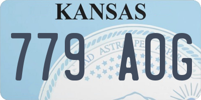 KS license plate 779AOG