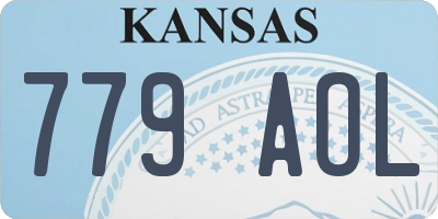 KS license plate 779AOL