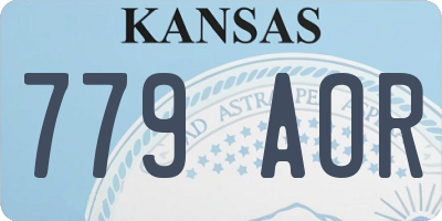 KS license plate 779AOR