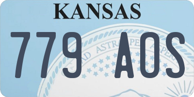 KS license plate 779AOS
