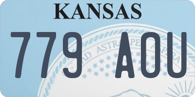 KS license plate 779AOU