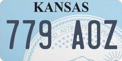 KS license plate 779AOZ