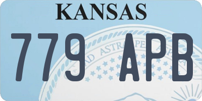 KS license plate 779APB