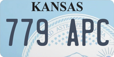KS license plate 779APC