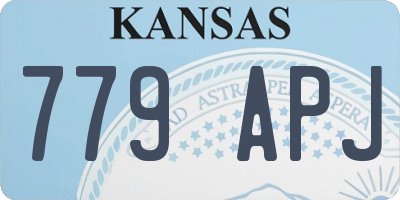 KS license plate 779APJ
