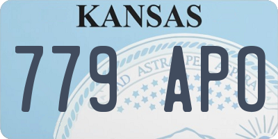 KS license plate 779APO