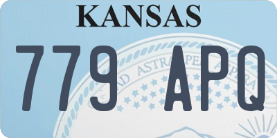 KS license plate 779APQ
