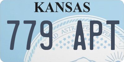 KS license plate 779APT