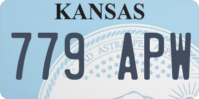 KS license plate 779APW