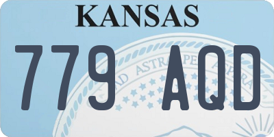 KS license plate 779AQD