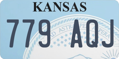 KS license plate 779AQJ