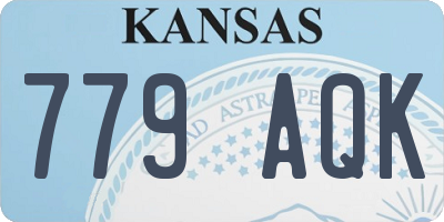 KS license plate 779AQK