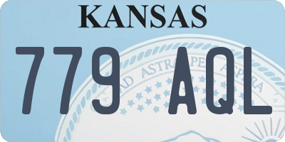 KS license plate 779AQL