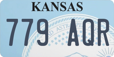 KS license plate 779AQR
