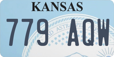 KS license plate 779AQW