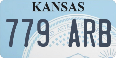 KS license plate 779ARB