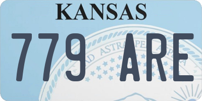 KS license plate 779ARE