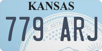 KS license plate 779ARJ