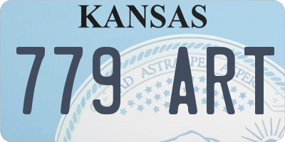 KS license plate 779ART