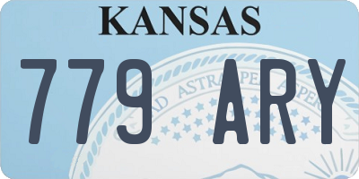 KS license plate 779ARY
