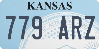 KS license plate 779ARZ