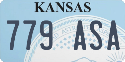 KS license plate 779ASA