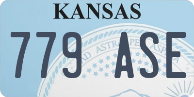 KS license plate 779ASE