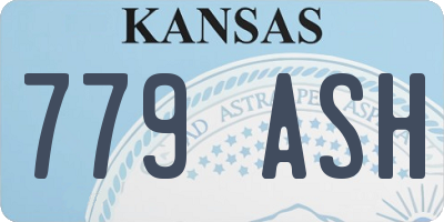 KS license plate 779ASH