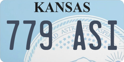 KS license plate 779ASI