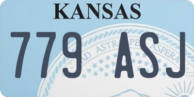 KS license plate 779ASJ