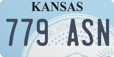 KS license plate 779ASN