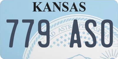 KS license plate 779ASO