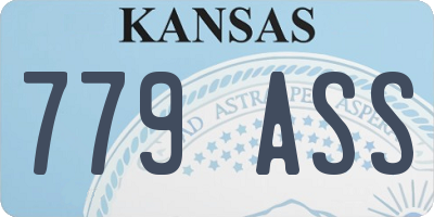 KS license plate 779ASS