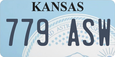 KS license plate 779ASW