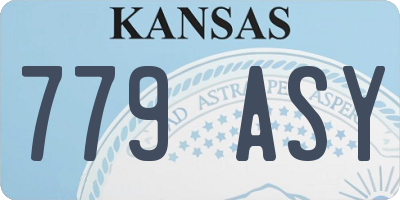 KS license plate 779ASY
