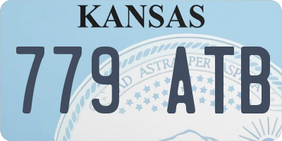 KS license plate 779ATB