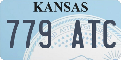 KS license plate 779ATC