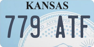 KS license plate 779ATF
