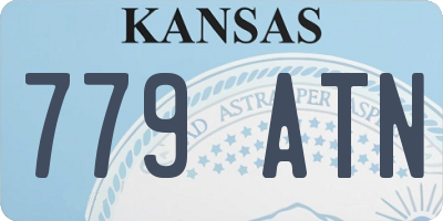 KS license plate 779ATN