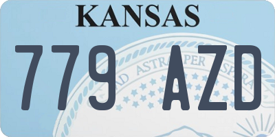 KS license plate 779AZD