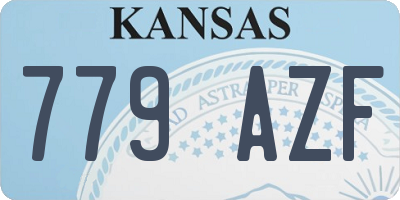 KS license plate 779AZF