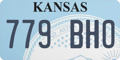 KS license plate 779BHO