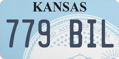 KS license plate 779BIL
